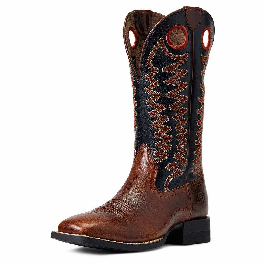 Ariat Sidepass Westernstiefel Herren Braun | 792THIAZX