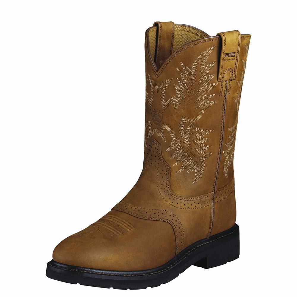 Ariat Sierra Saddle Arbeitsstiefel Herren Braun | 856WMKVCT