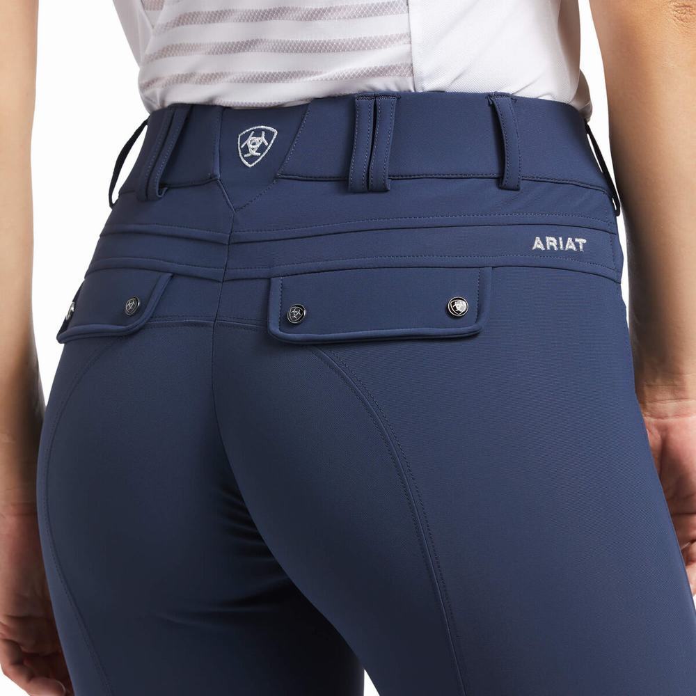 Ariat Tri Factor Grip Hose Damen Blau | 572CSAJVT