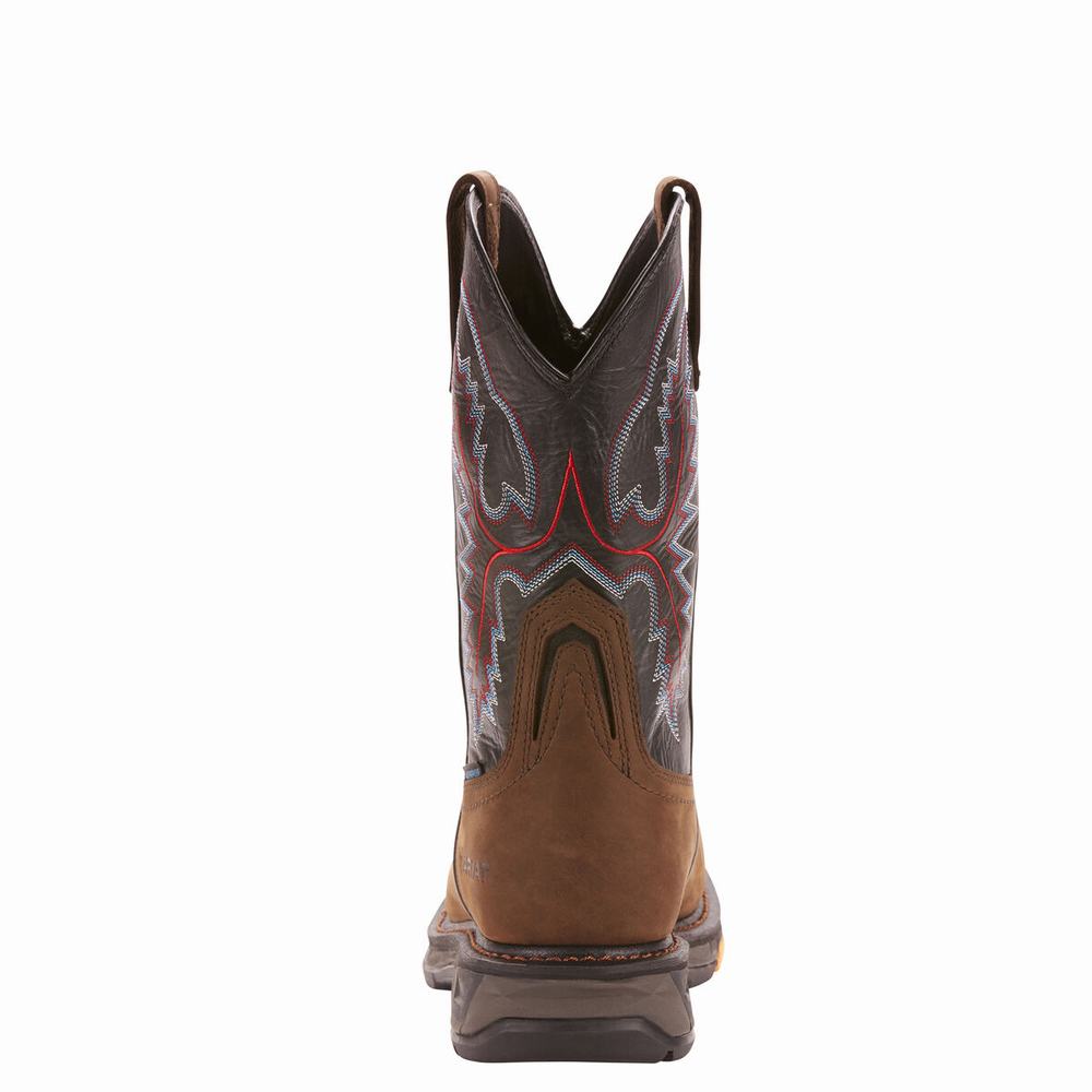 Ariat WorkHog XT Wasserdichte Carbon Kappe Wasserfeste Stiefel Herren Braun | 485KRLZCV